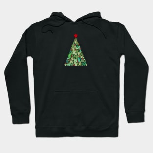 Christmas tree made of succulent and cactus Hoodie